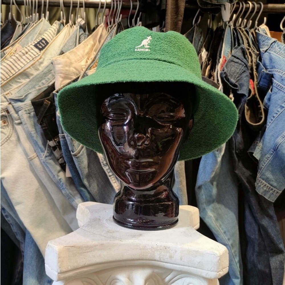 Kangol Terry Bermuda Bucket Hat- turf green